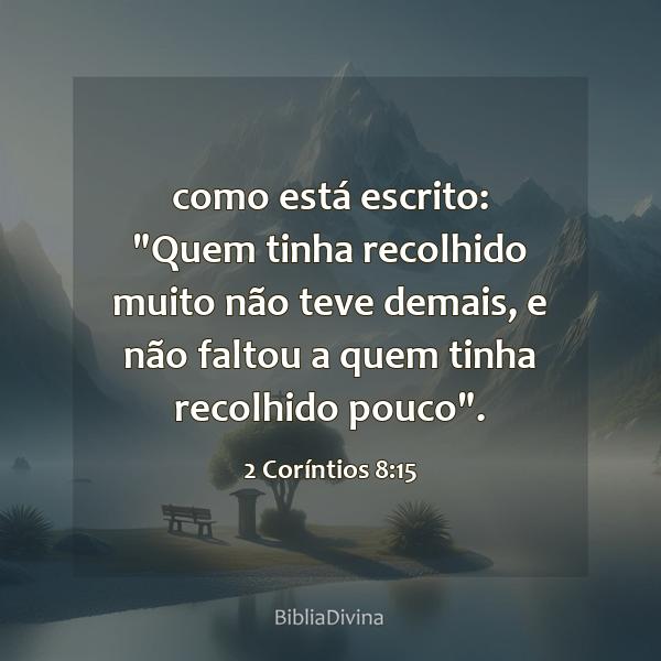 2 Coríntios 8:15