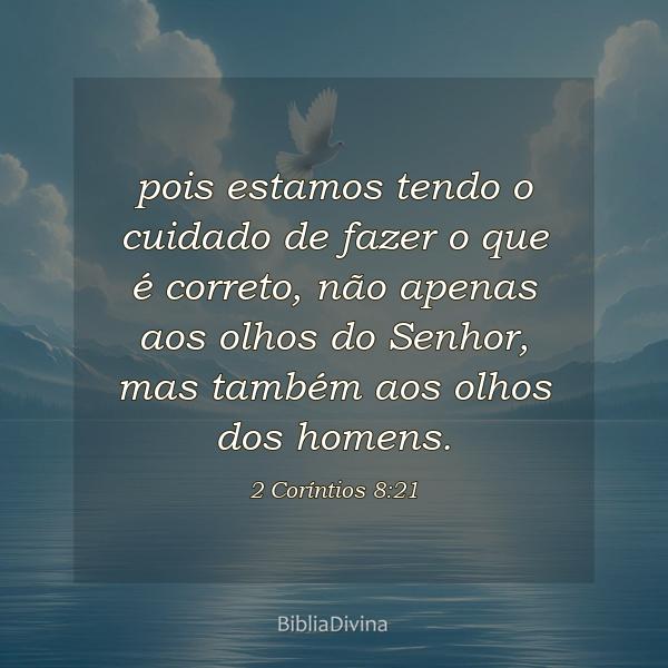 2 Coríntios 8:21