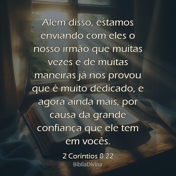 2 Coríntios 8:22