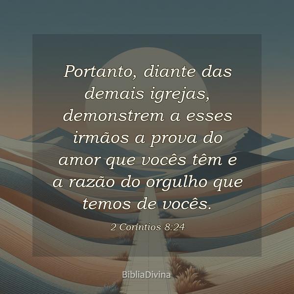 2 Coríntios 8:24