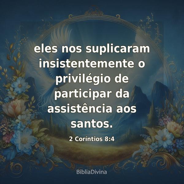 2 Coríntios 8:4