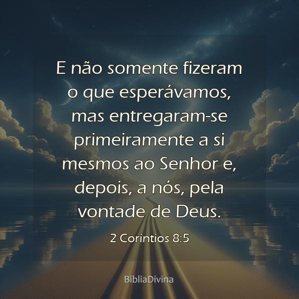 2 Coríntios 8:5