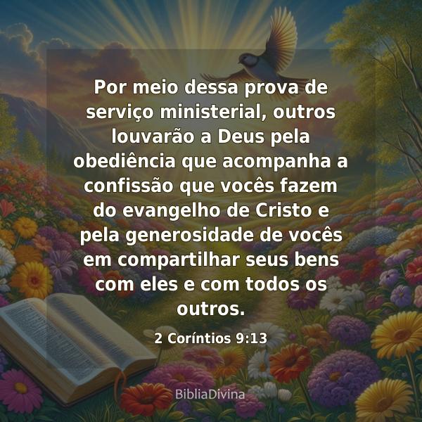 2 Coríntios 9:13