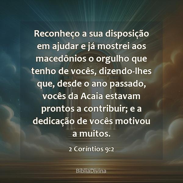 2 Coríntios 9:2