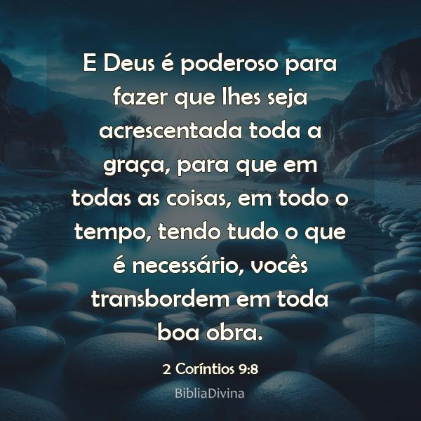 2 Coríntios 9:8