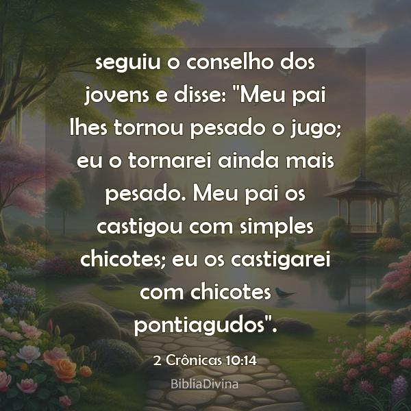 2 Crônicas 10:14