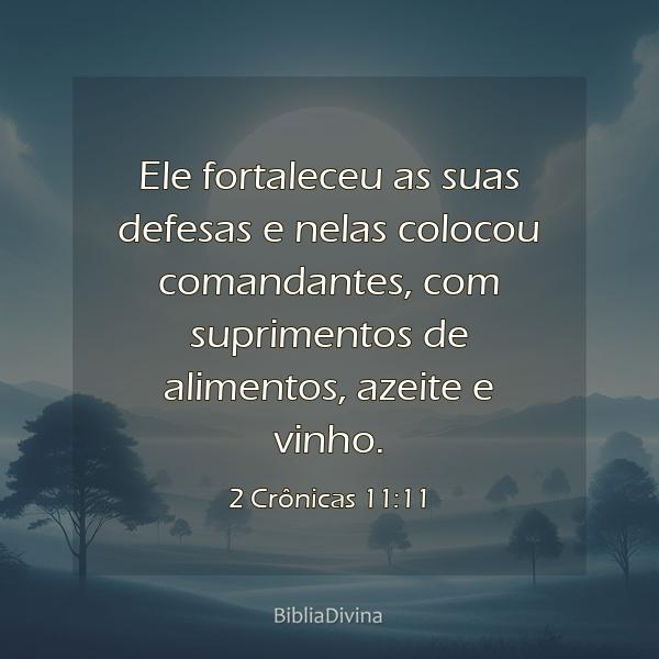 2 Crônicas 11:11