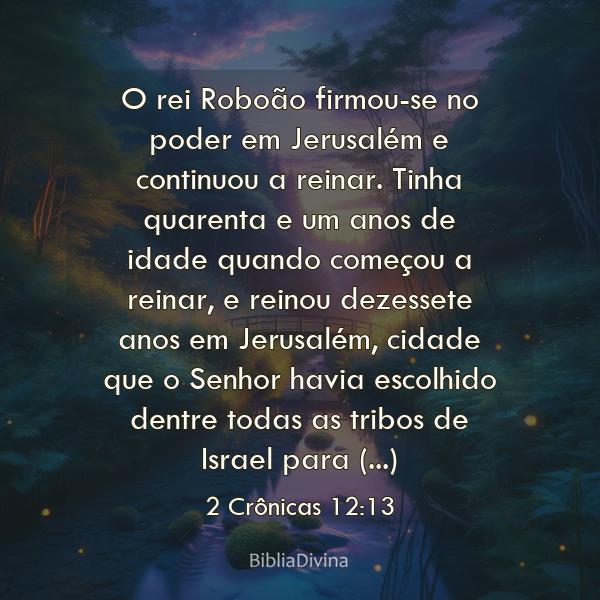 2 Crônicas 12:13