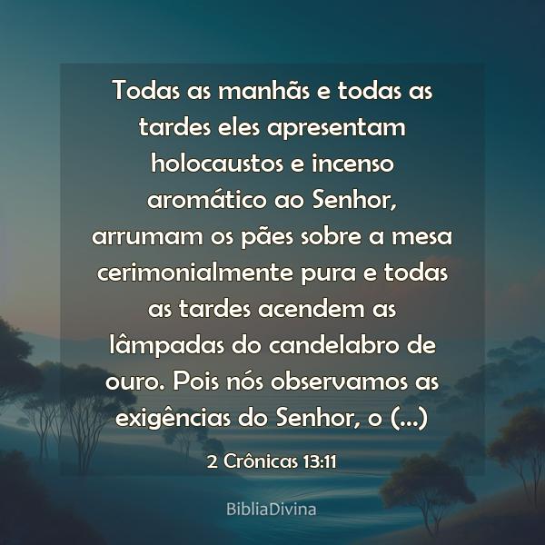 2 Crônicas 13:11