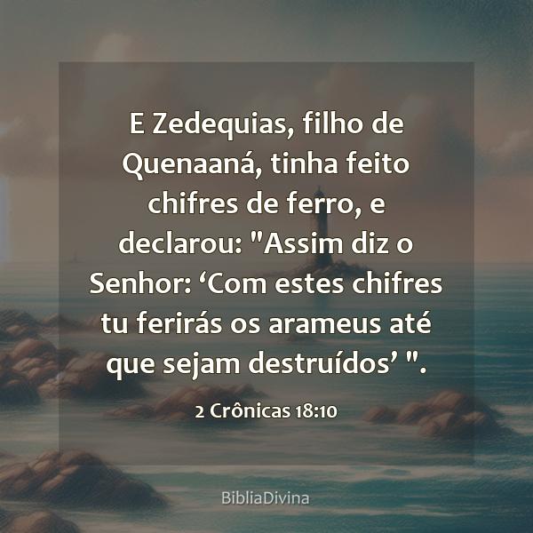 2 Crônicas 18:10