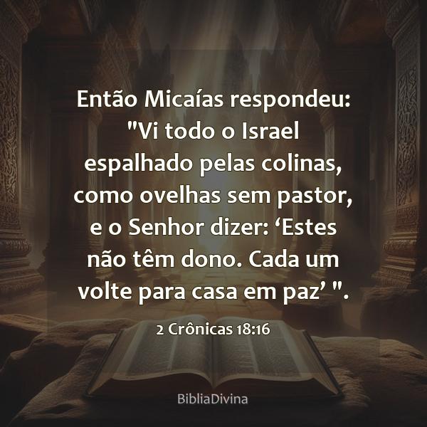 2 Crônicas 18:16