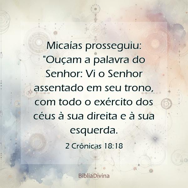 2 Crônicas 18:18