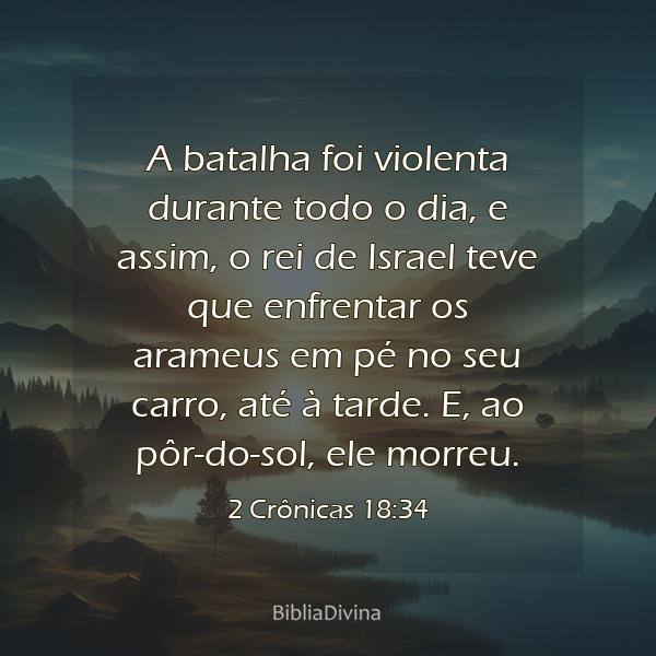 2 Crônicas 18:34