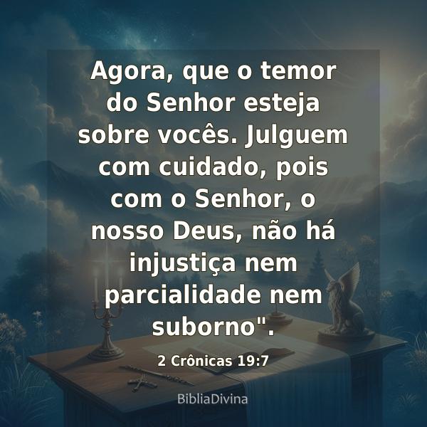 2 Crônicas 19:7