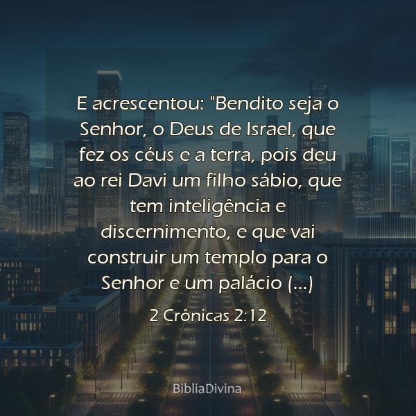 2 Crônicas 2:12