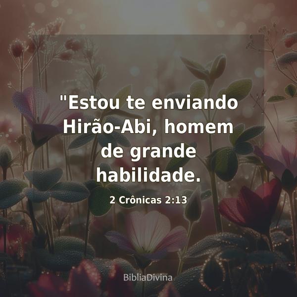 2 Crônicas 2:13