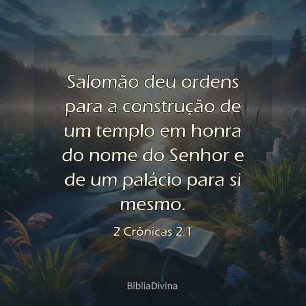 2 Crônicas 2:1