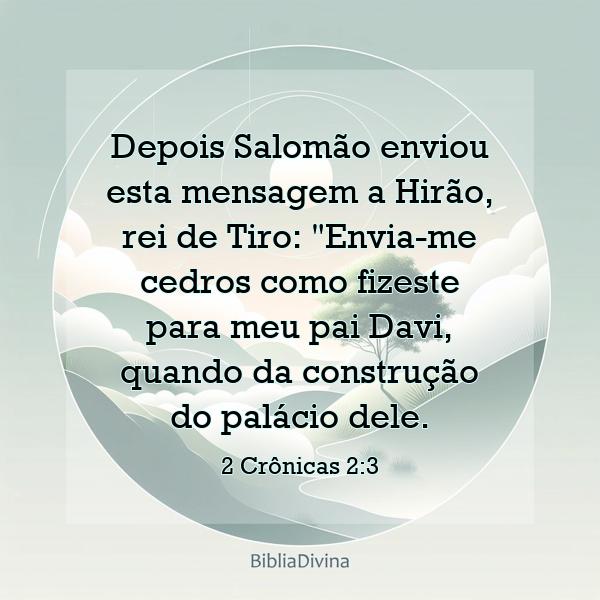 2 Crônicas 2:3