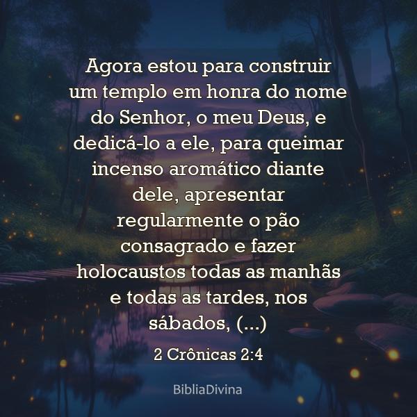 2 Crônicas 2:4