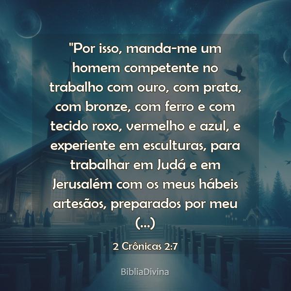 2 Crônicas 2:7