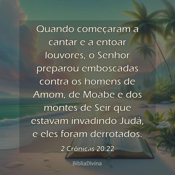 2 Crônicas 20:22