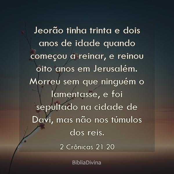 2 Crônicas 21:20