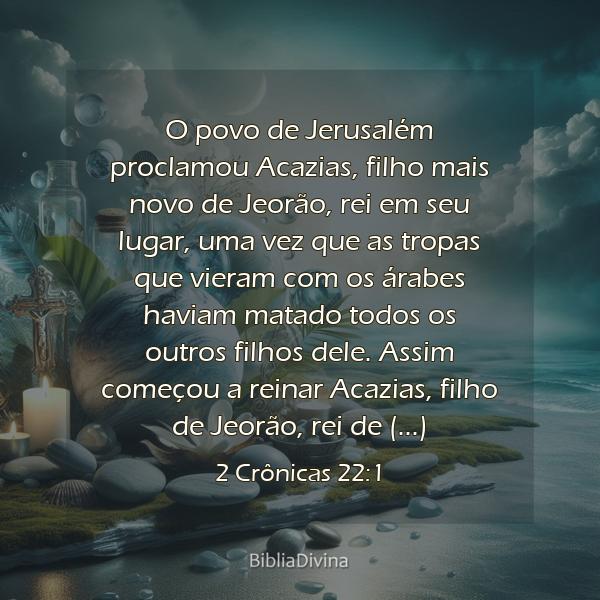 2 Crônicas 22:1