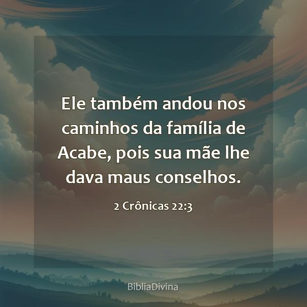 2 Crônicas 22:3