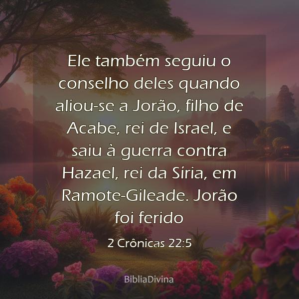 2 Crônicas 22:5