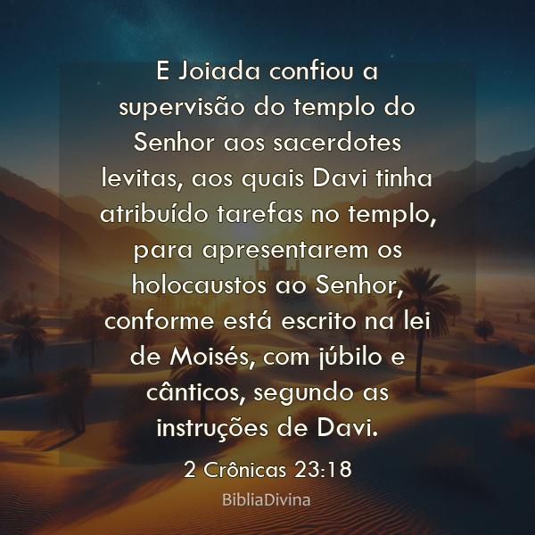 2 Crônicas 23:18