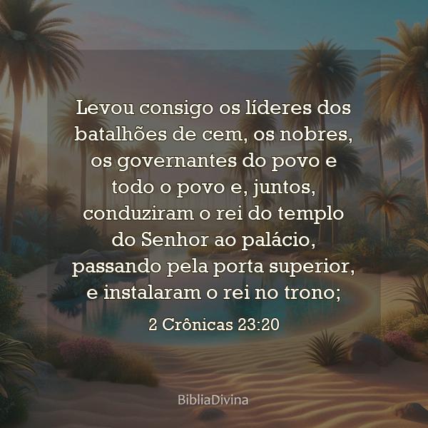 2 Crônicas 23:20