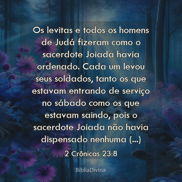 2 Crônicas 23:8