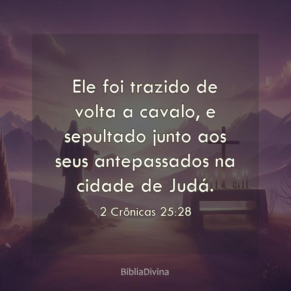 2 Crônicas 25:28