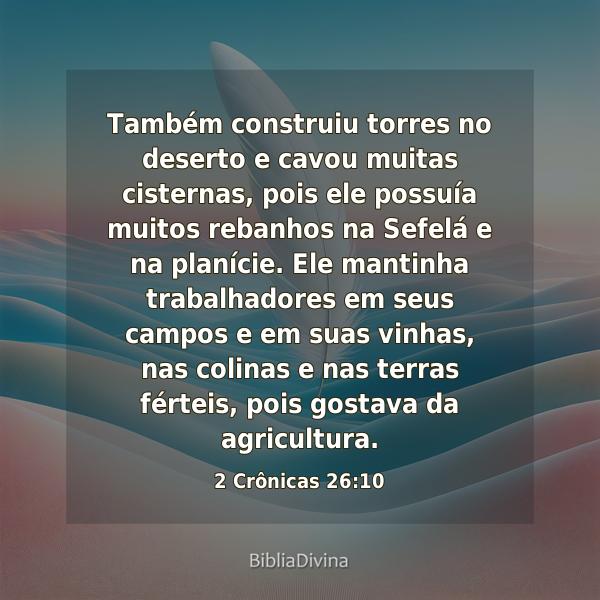 2 Crônicas 26:10