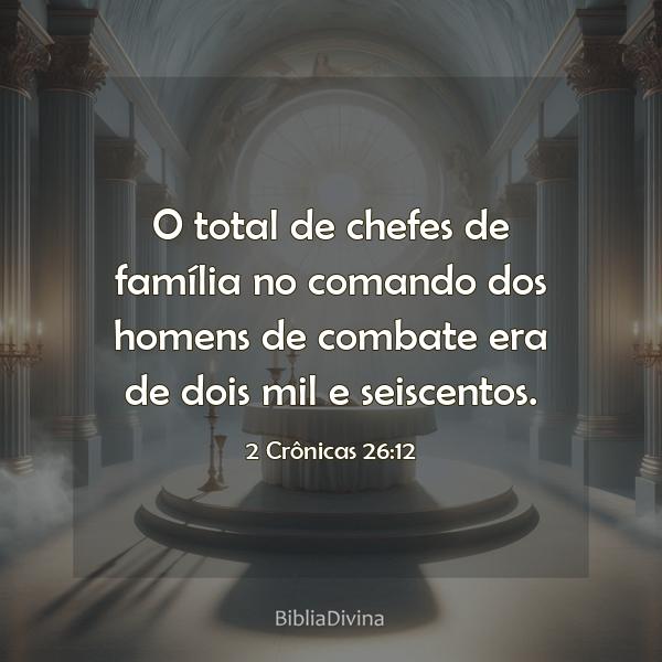 2 Crônicas 26:12