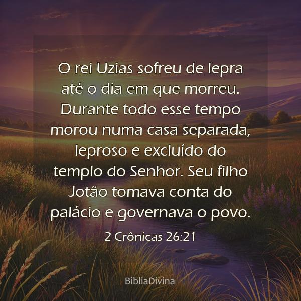 2 Crônicas 26:21