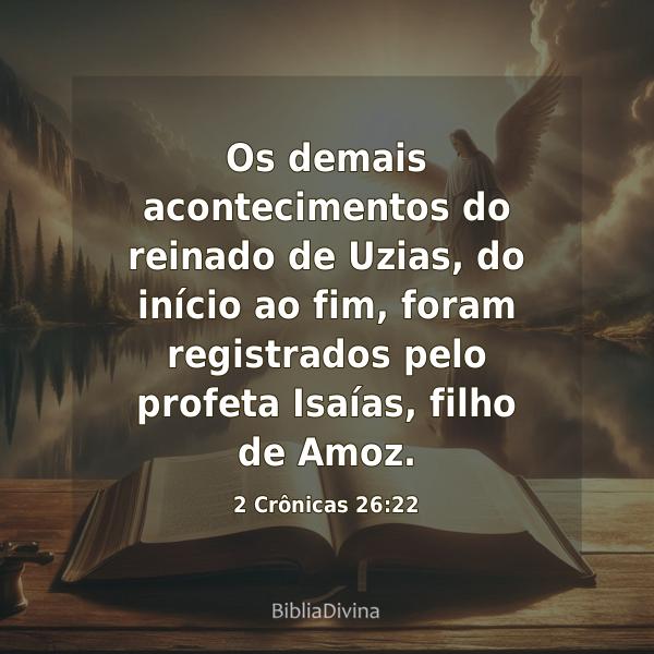 2 Crônicas 26:22