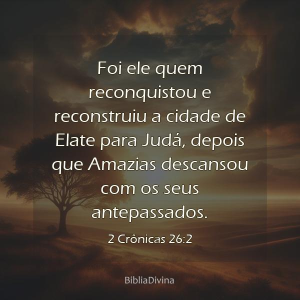 2 Crônicas 26:2