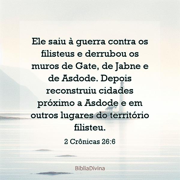 2 Crônicas 26:6