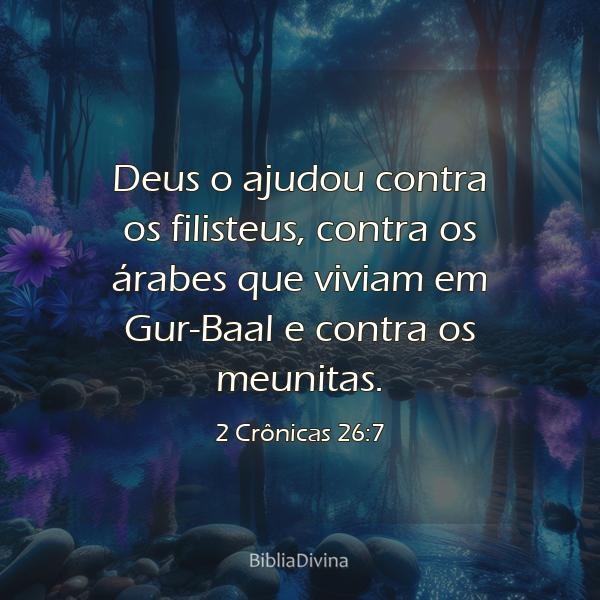 2 Crônicas 26:7