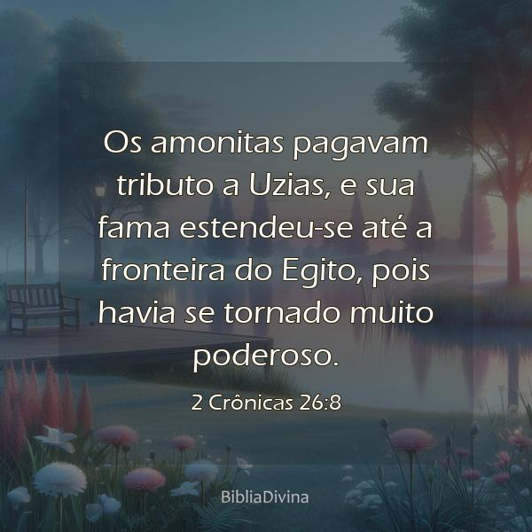 2 Crônicas 26:8