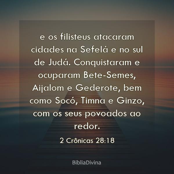 2 Crônicas 28:18