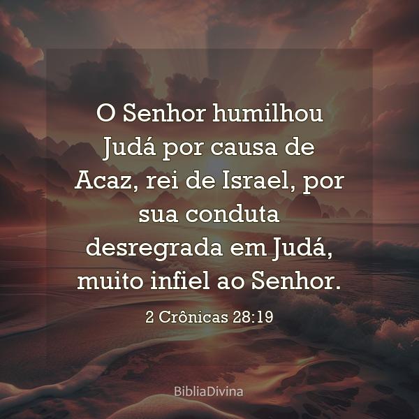 2 Crônicas 28:19