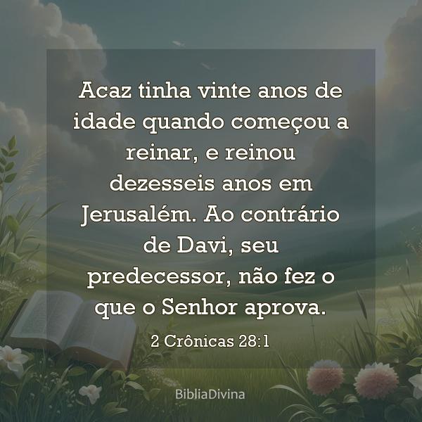 2 Crônicas 28:1