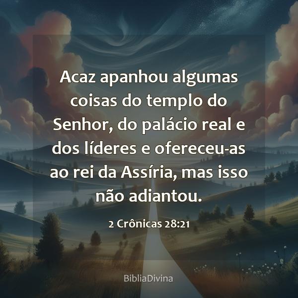 2 Crônicas 28:21