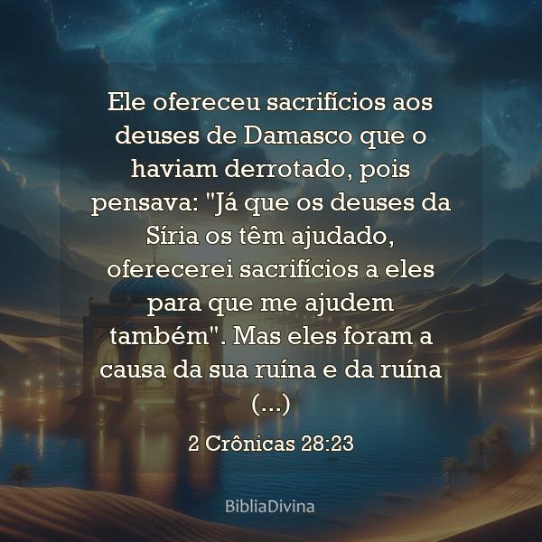 2 Crônicas 28:23