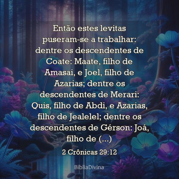 2 Crônicas 29:12