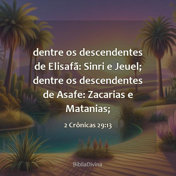 2 Crônicas 29:13