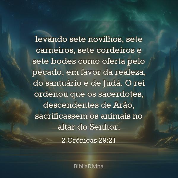 2 Crônicas 29:21