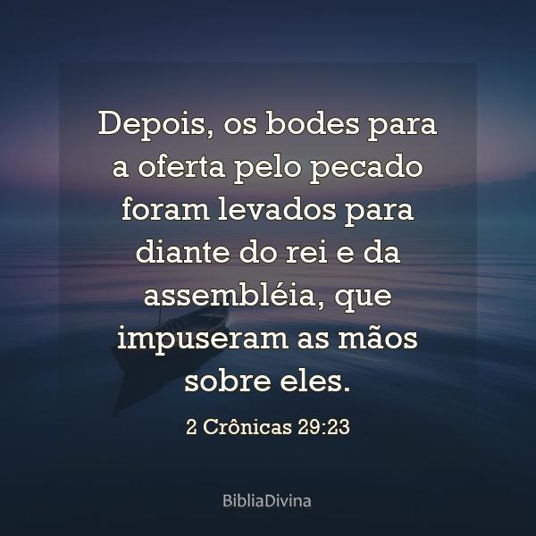 2 Crônicas 29:23